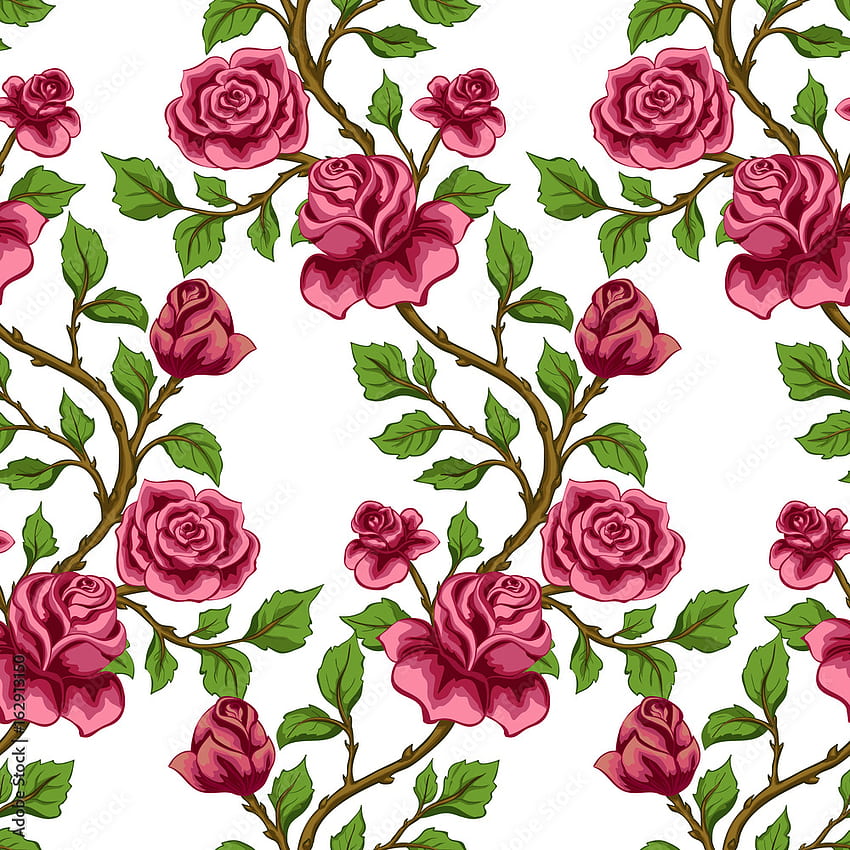 Seamless floral pattern background HD wallpapers | Pxfuel