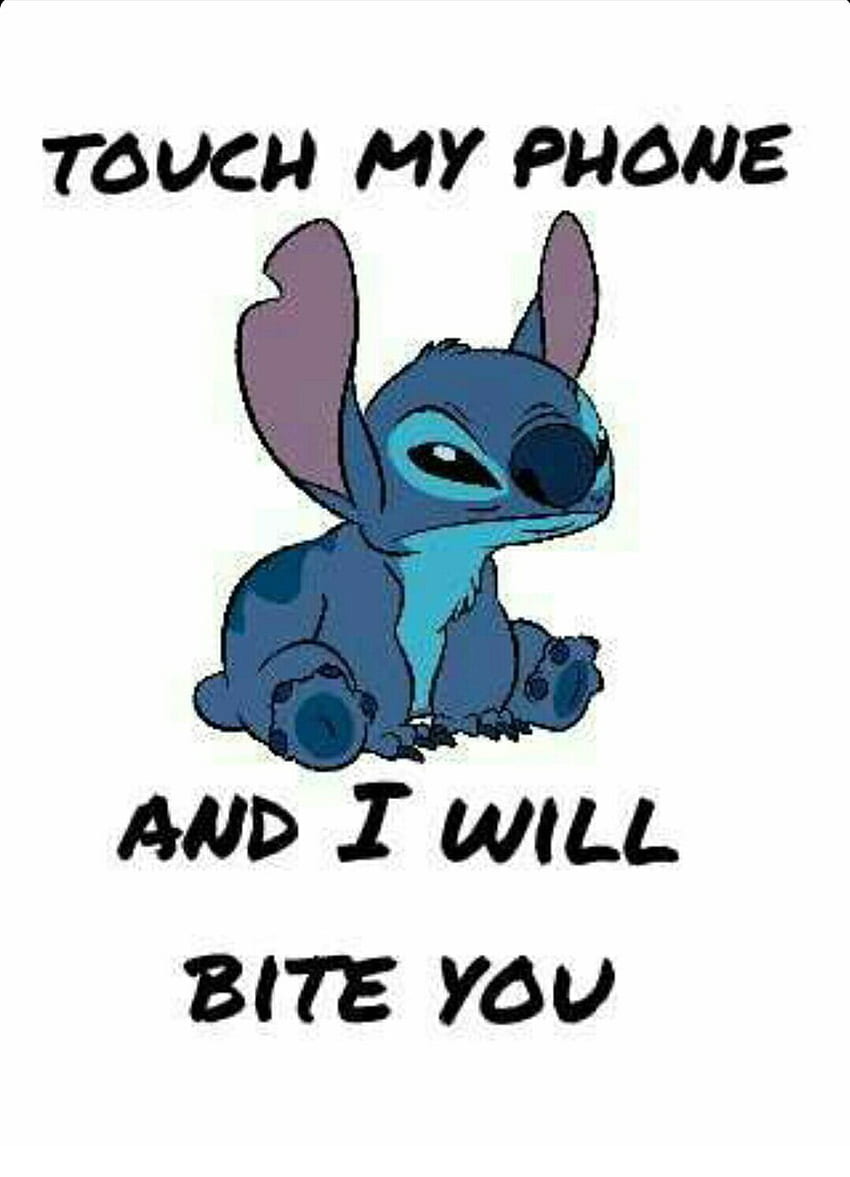 Stitch, , And Phone - Dont Touch My Phone Funny - , Don't Touch My iPad Stitch HD phone wallpaper