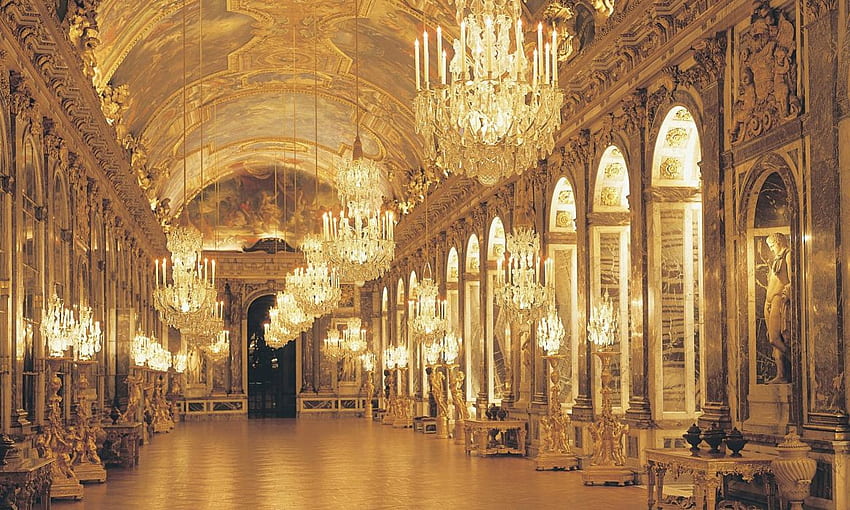 CHATEAU de VERSAILLES Palast Frankreich Französischer Gebäudedesignraum., Französische Architektur HD-Hintergrundbild