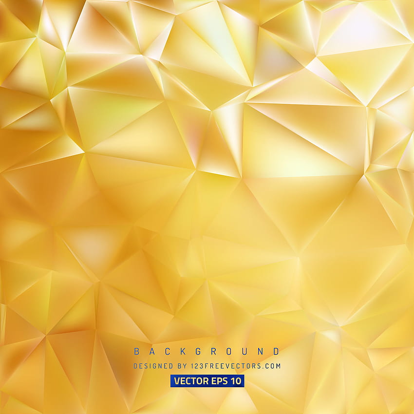Gold Polygon Pattern Background, Golden Polygon HD phone wallpaper