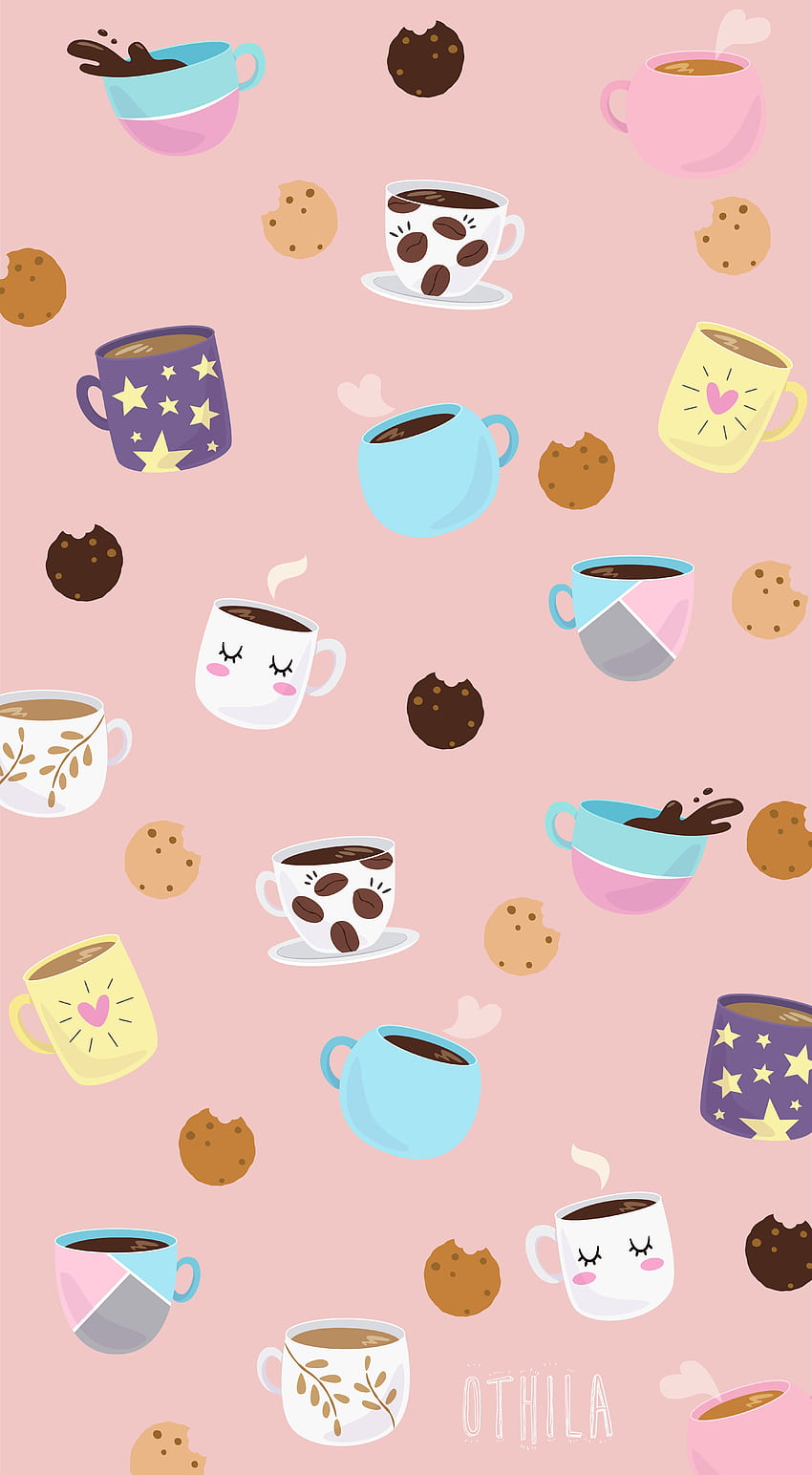 Cute Coffee Art HD phone wallpaper