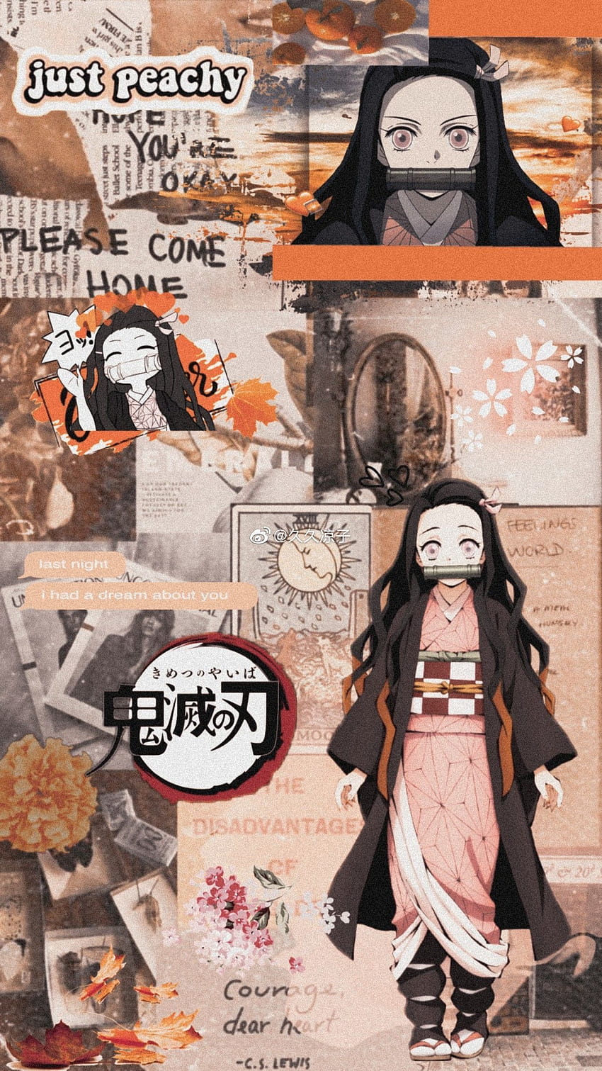 Nezuko Kamado. Cool anime background, Cool anime , Anime background, Nezuko Aesthetic HD phone wallpaper
