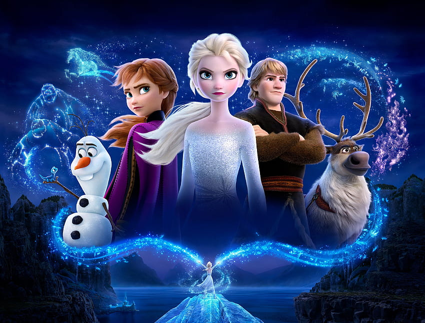 Film Frozen 2 Anna (Beku) Elsa (Beku) Kristoff (Beku) Olaf (Beku) Sven (Beku) K Wallpaper HD