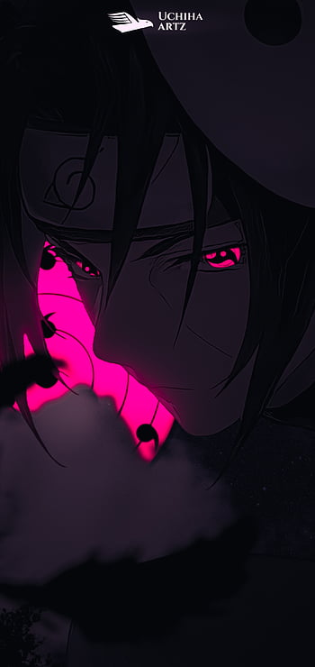 Made a pretty cool Itachi iPhone wallpaper today Feel free to use it   rNaruto