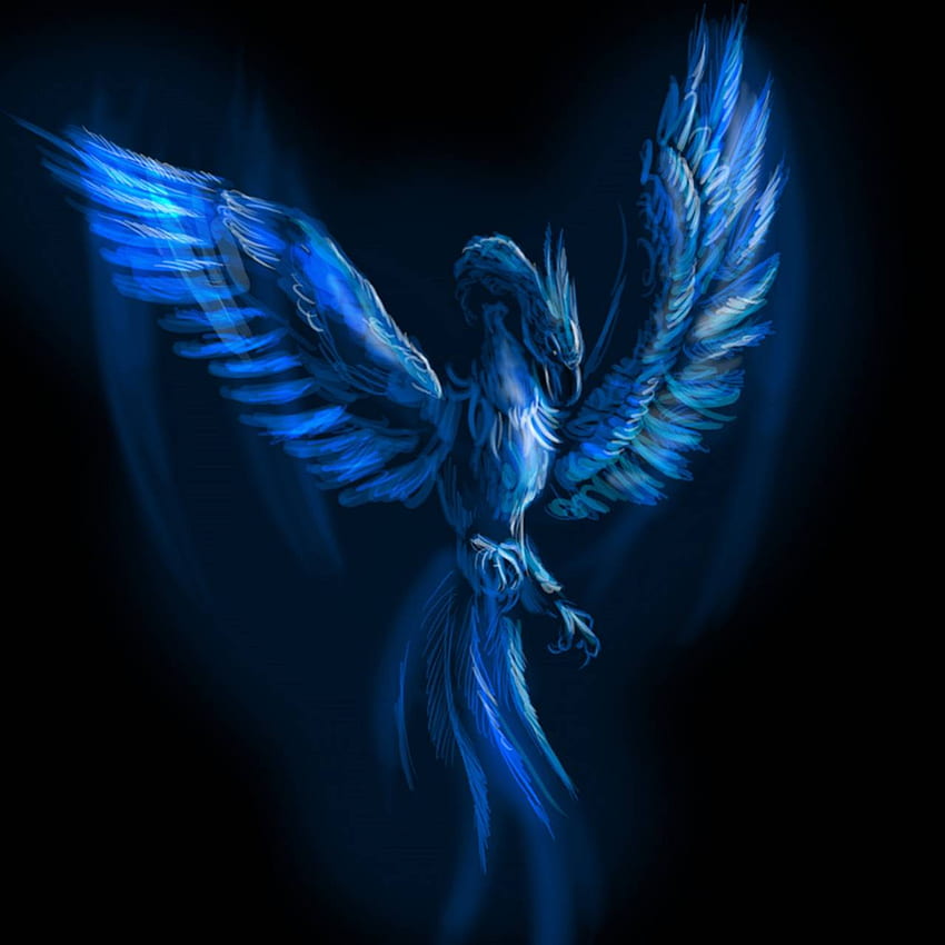 Blue Phoenix, mitica Fenice Sfondo del telefono HD