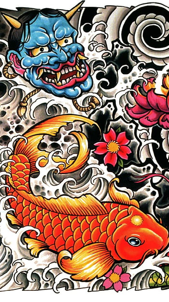 japanese koi tattoo wallpaper