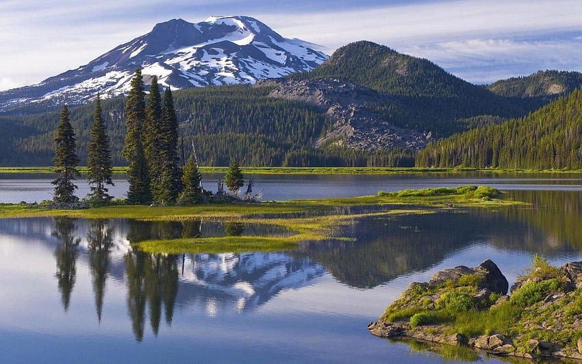 Splendide Sparks Lake Oregon. Étincelles splendides Fond d'écran HD