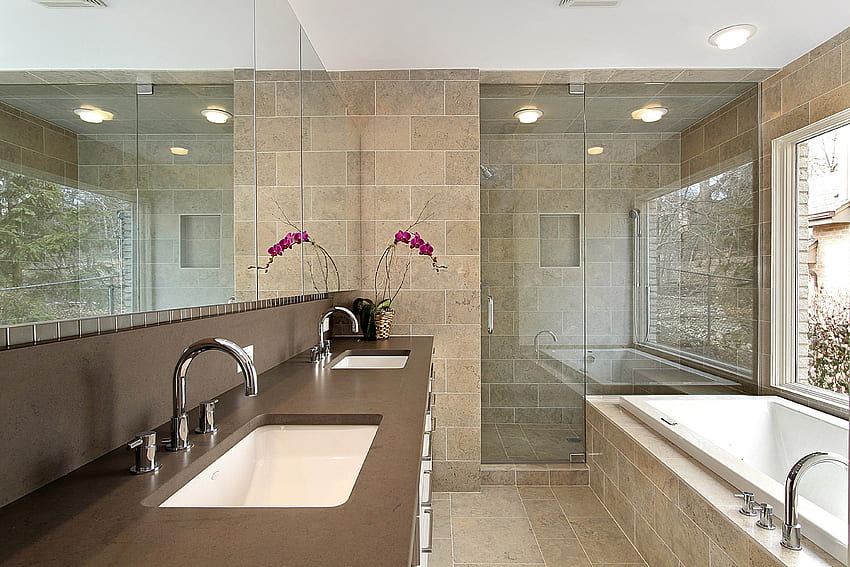Glass, Design, Shower, Bath, Washbasins HD wallpaper
