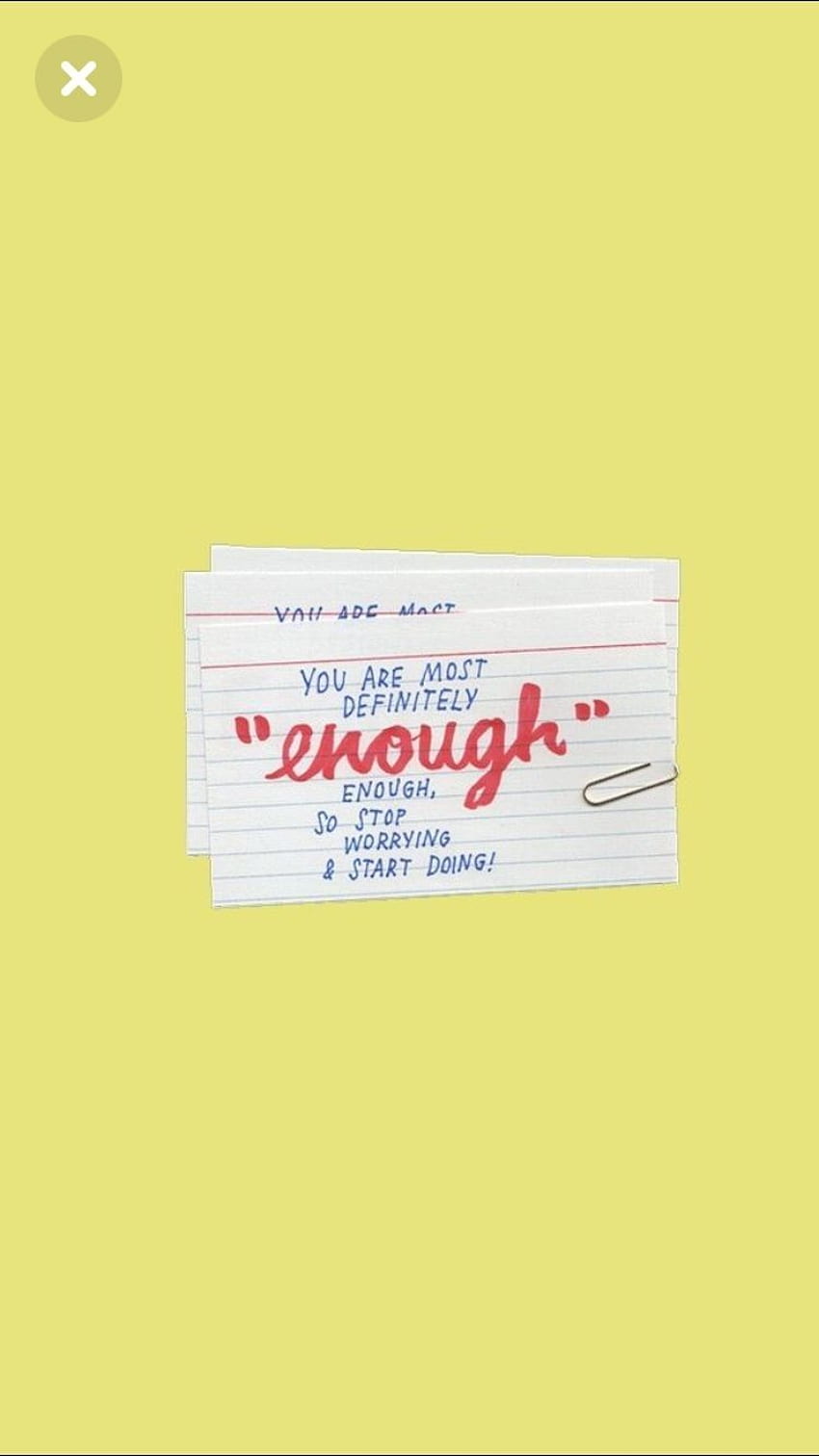 Yes I am enough. Words quotes, Cool words, Words HD phone wallpaper
