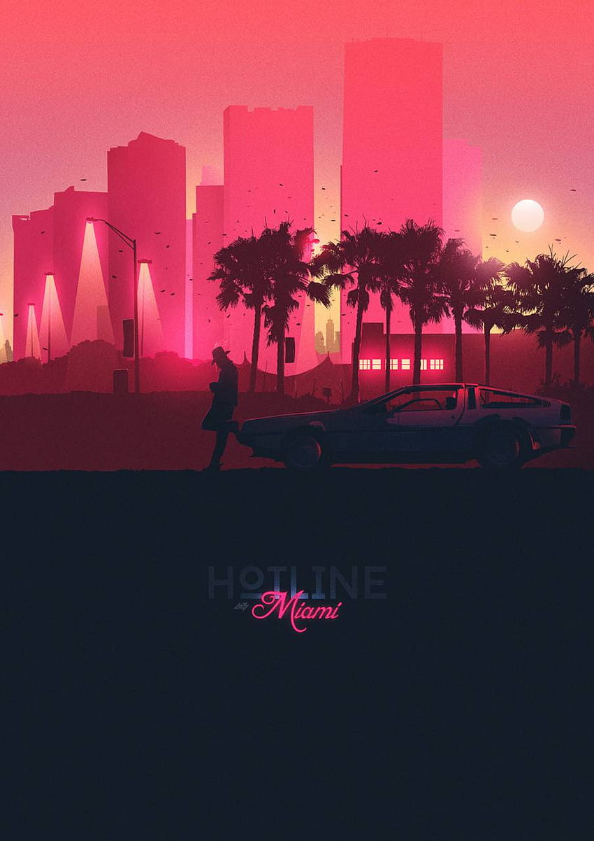 Hotline Miami , Miami Pink HD phone wallpaper
