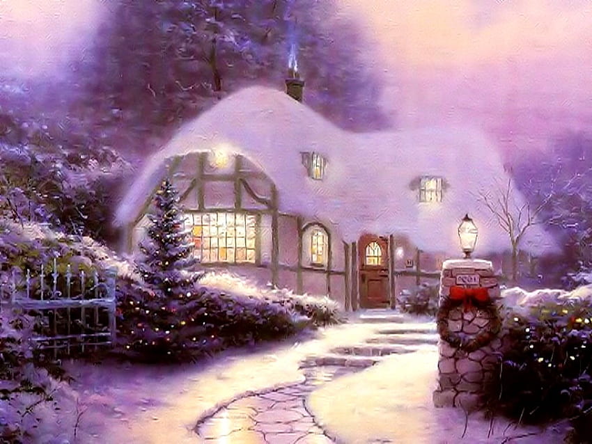 CHRISTMAS HOUSE COUNTRY HOME – HD wallpaper | Pxfuel