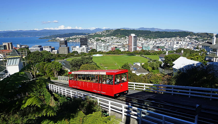 architecture, cable car, capital, city, Wellington New Zealand HD wallpaper