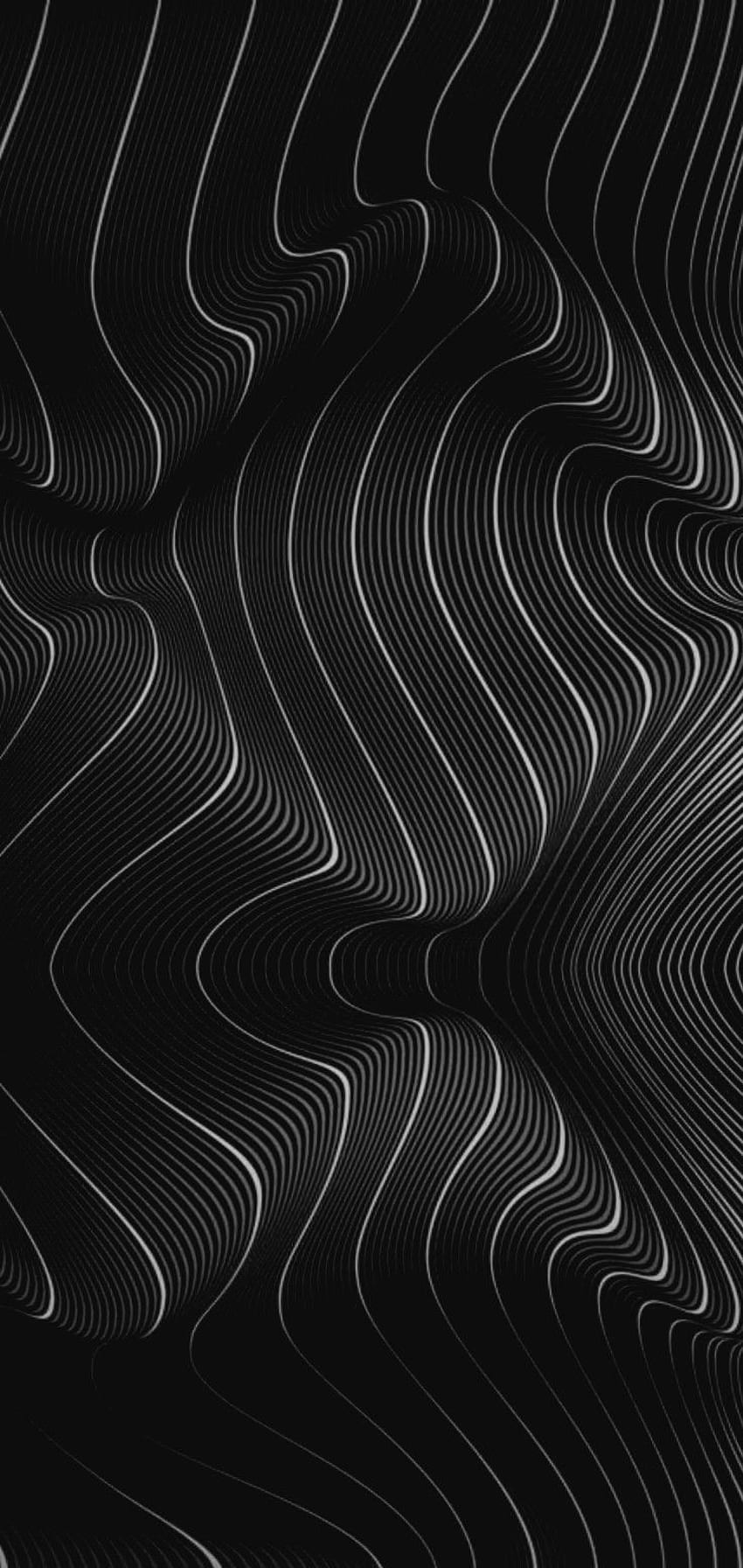 Czarna fala. Abstrakcyjny iphone, grafika, abstrakcyjne tło, grafika ciemna Tapeta na telefon HD