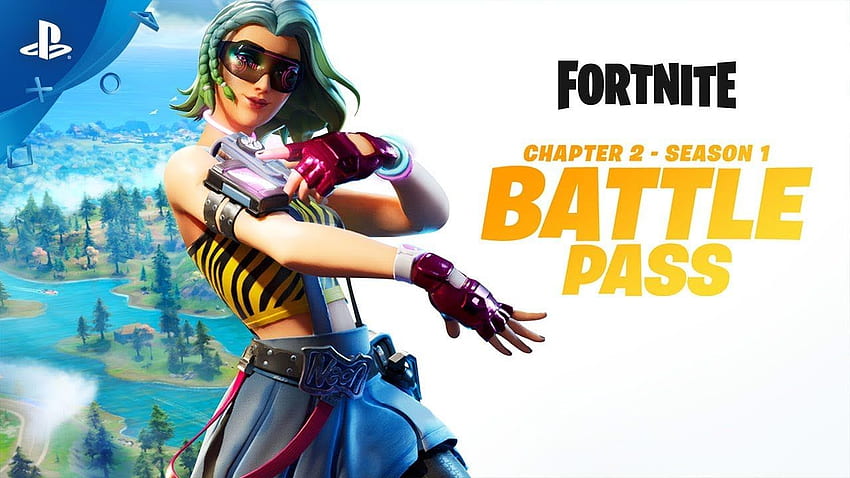 Fortnite - บทที่ 2 ซีซั่น 1 การเล่นเกม Battle Pass วอลล์เปเปอร์ HD