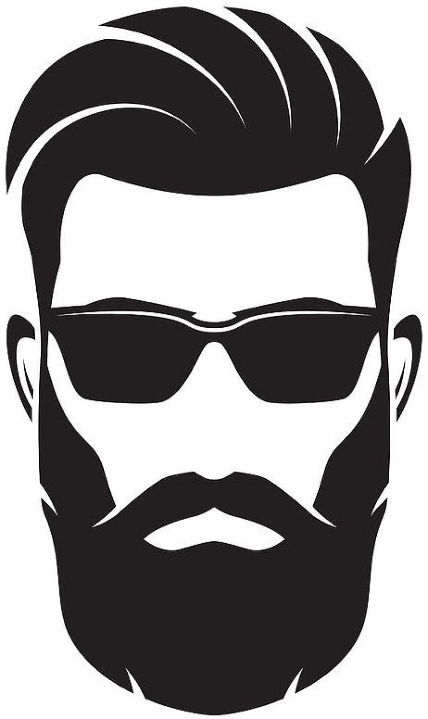 Cartoon Beard Man, Beard Logo HD phone wallpaper