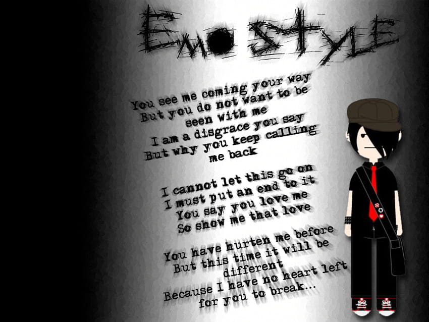 EMO STYLE!, abstrato, 3d, fantasia, entretenimento, amor, outro, legal, coração vermelho papel de parede HD
