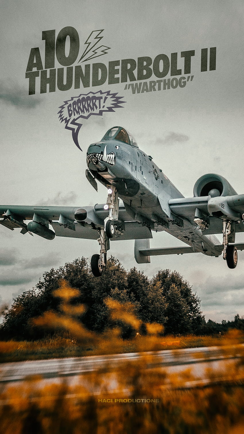 Um 10 Thunderbolt II . A10 Warthog, Thunderbolt, caças Papel de parede de celular HD
