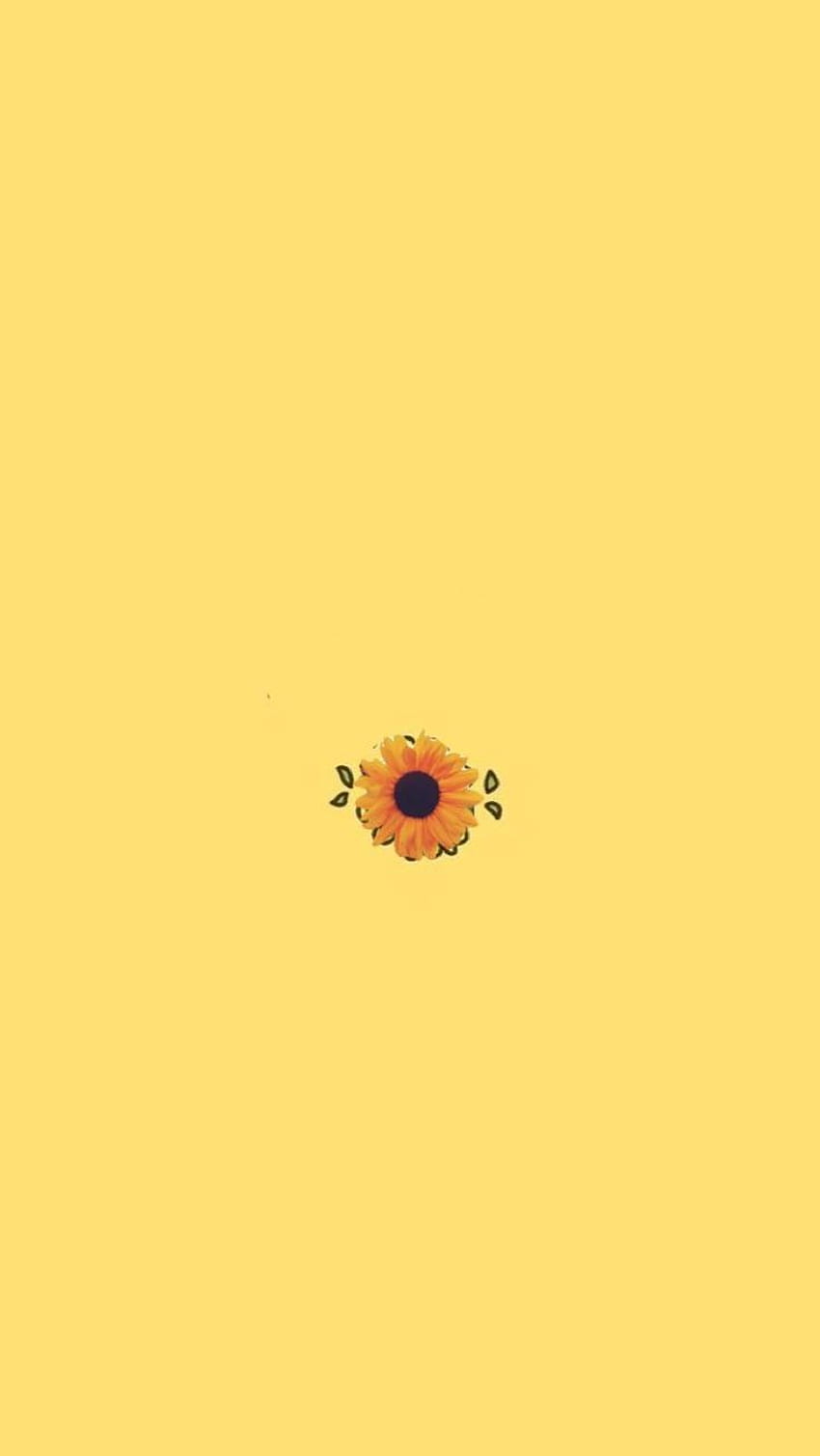 Sunflower. Simple flower. Yellow inspo. iPhone yellow, Sunflower , Yellow HD phone wallpaper