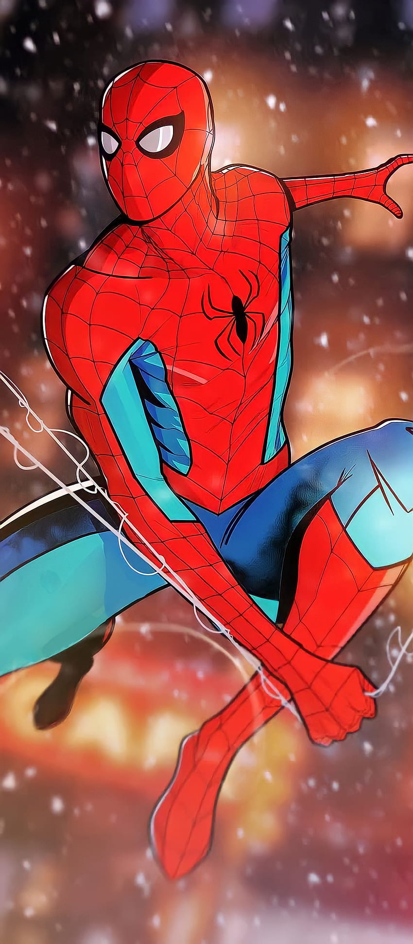 New Spider-Man NWH, Superheroes, Tobey Maguire, Peter Parker, Andrew Garfield, Spiderverse, New spiderman, Marvel, Drawings, Spiderman no way home, Venom, Tom Holland, Comics, MCU, Spiderman HD phone wallpaper