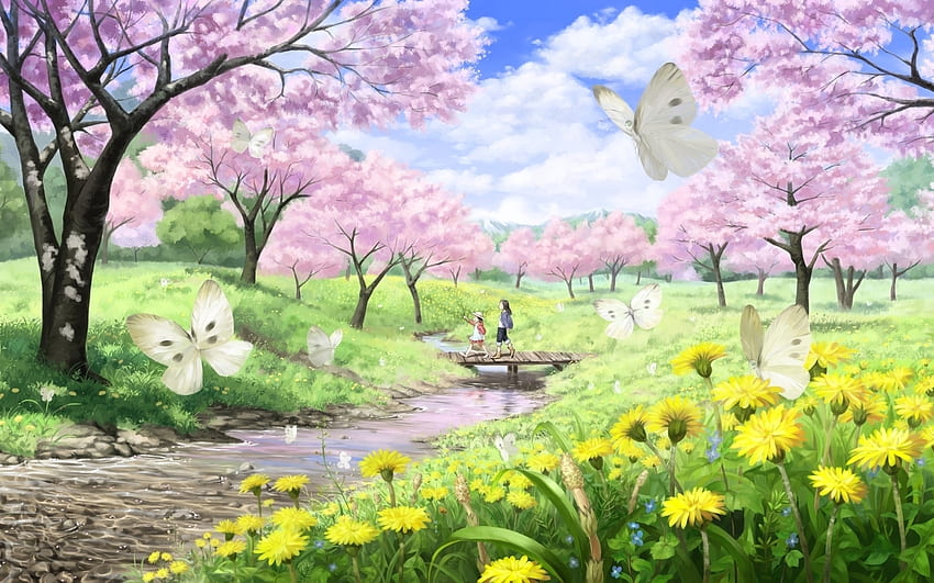 Anime, Children HD wallpaper