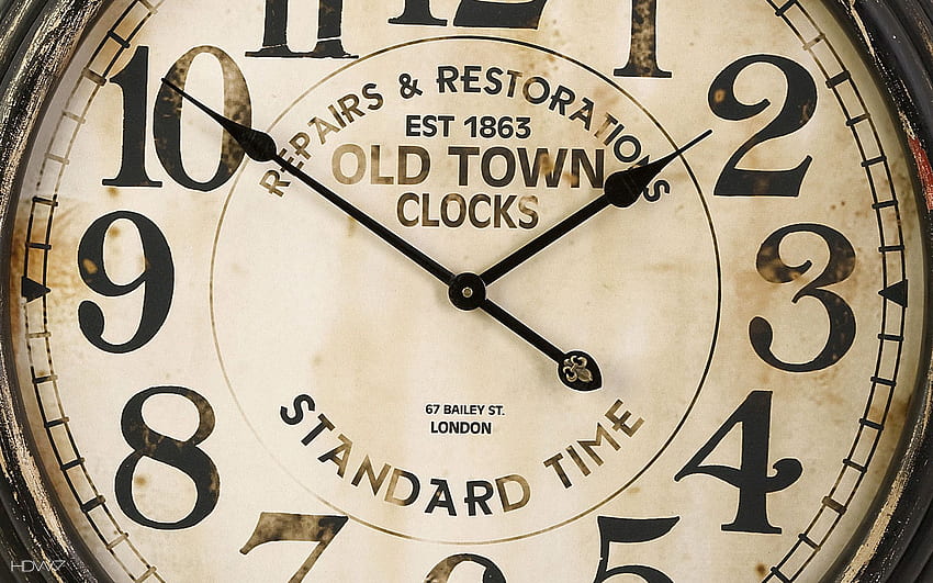 reloj de bolsillo reloj de pared retro vintage. galería fondo de pantalla