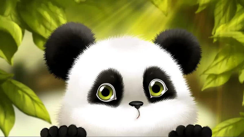 Panda, Cute Panda Bubble HD wallpaper