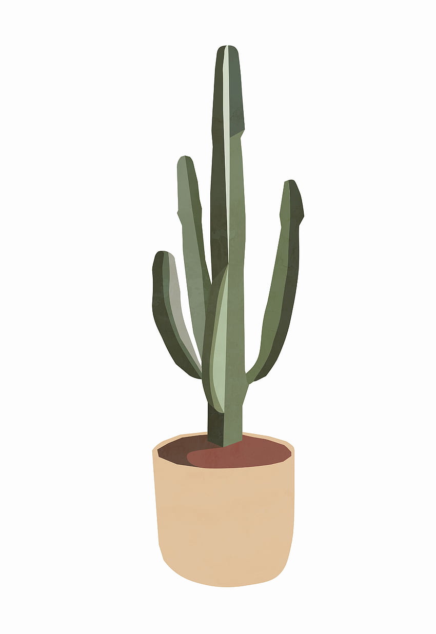 Modern arizona cactus print, house plant print, plant painting, botanical poster, bedroom wall art, kitchen wall art, printable wall art. Plant painting, Boho , Plant art, Small Plant HD phone wallpaper