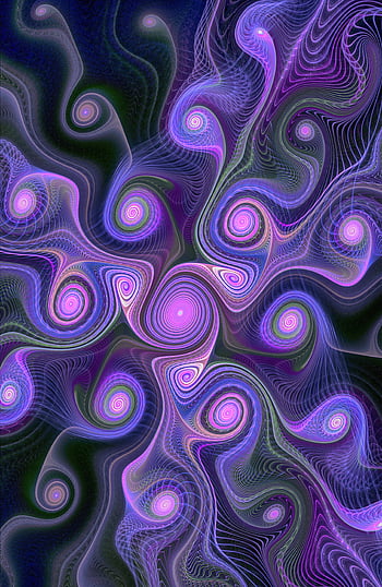 Abstract Dark Circles Pattern Form Fractal Swirling Involute Hd Phone Wallpaper Pxfuel 4948