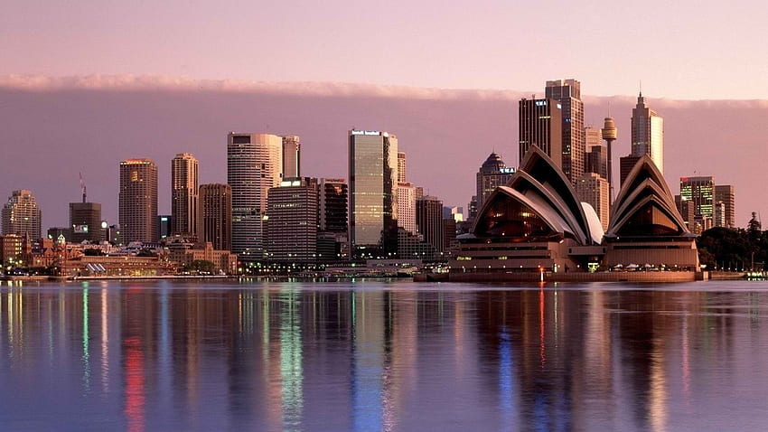 Himmel Australien Wasser Stadt Sydney, Skyline von Sydney HD-Hintergrundbild