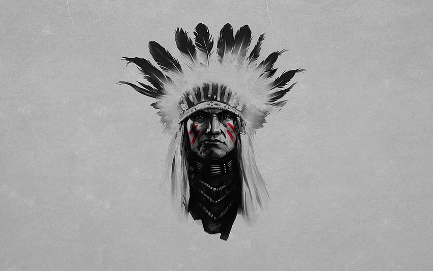 Amerikanischer Indianer, Apache-Krieger HD-Hintergrundbild