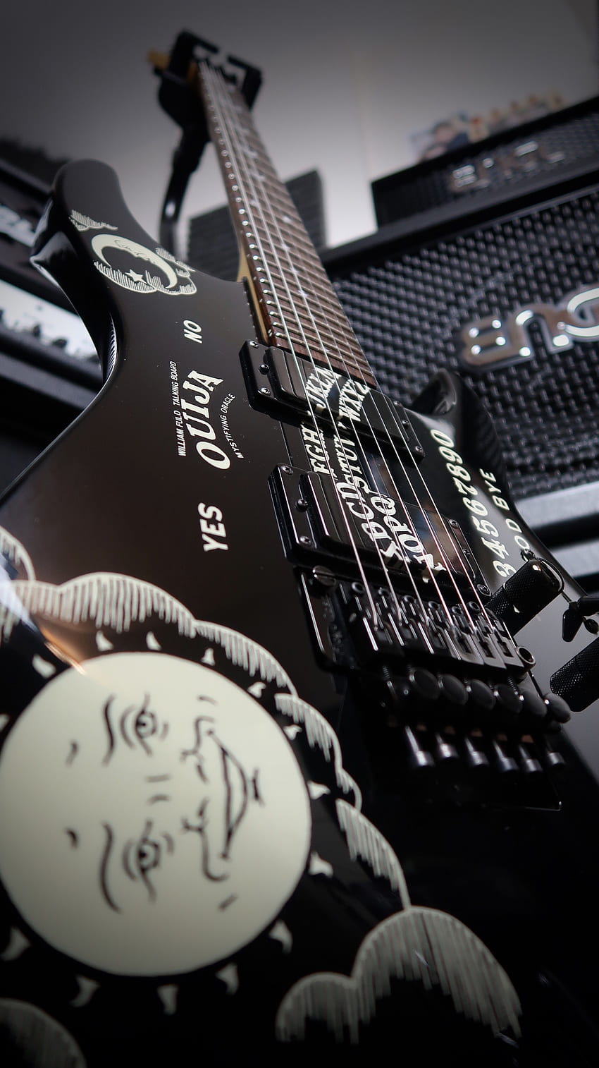 ESP KH2 Ouija през 2020 г. Kirk hammett китари, китара, Metallica HD тапет за телефон
