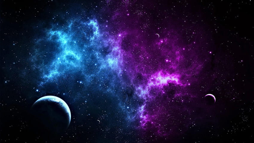 Universe, Pink and Blue Universe HD wallpaper