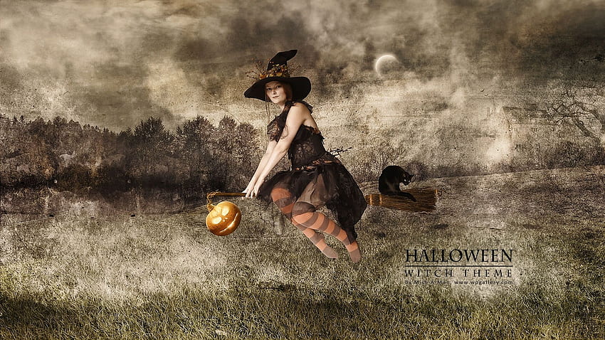 halloween witch desktop backgrounds