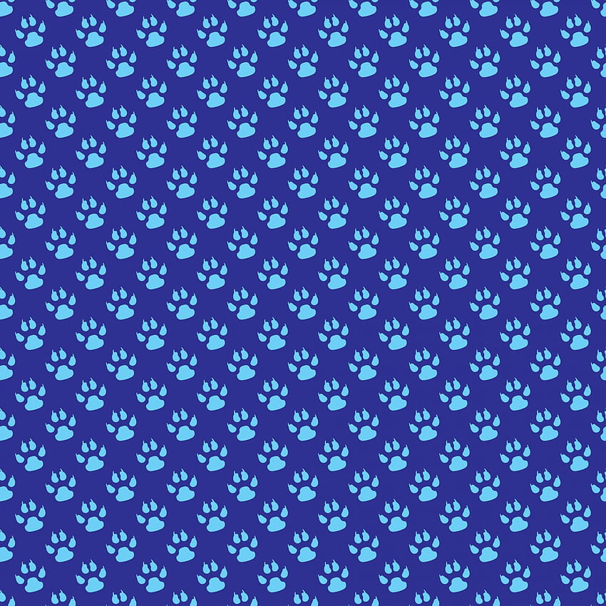Paw Prints Background Stock - Domain Publik, Blue Dog wallpaper ponsel HD