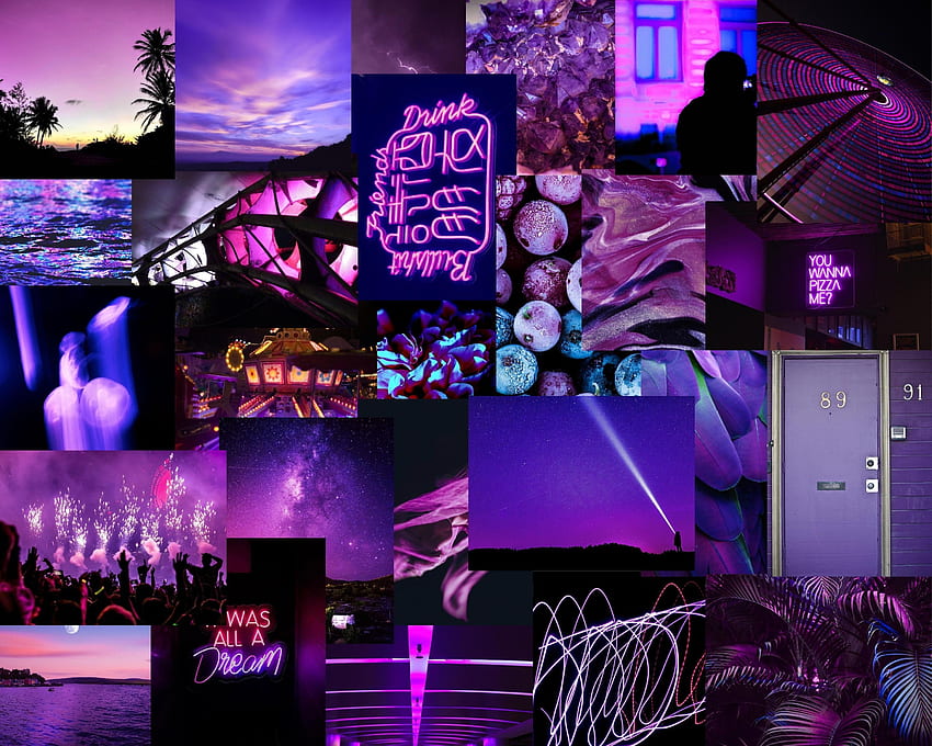 Aesthetic Collage Purple HD wallpaper | Pxfuel