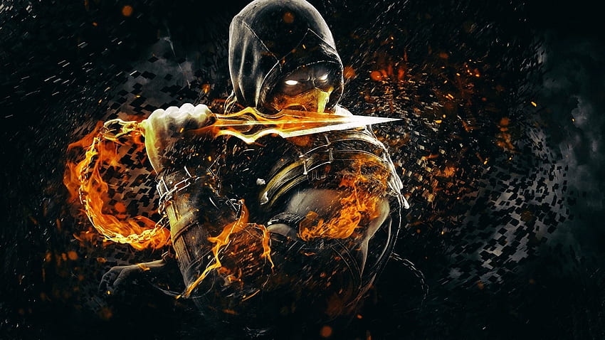 Scorpion Mortal Kombat X Art [1920 x 1080] : แมงป่องเท่ๆ วอลล์เปเปอร์ HD