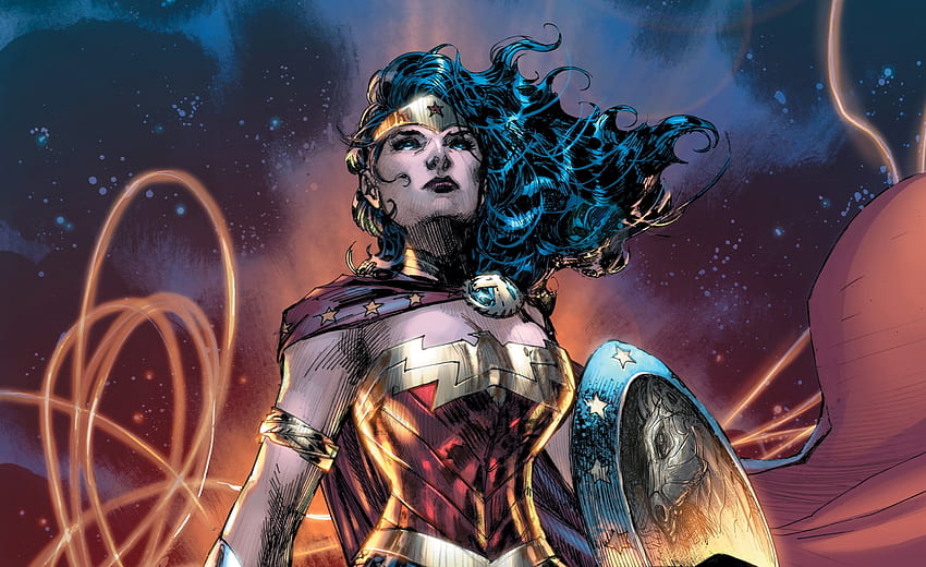Fiduciosa, Wonder Woman, arte Sfondo HD