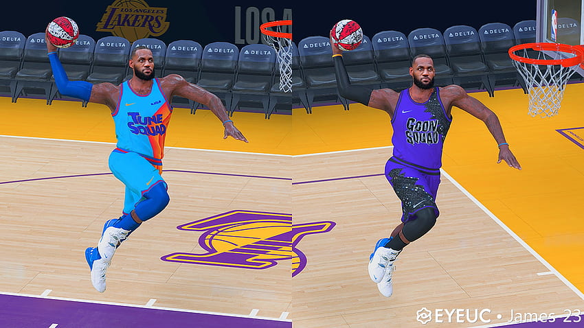 NBA 21 Space Jam 2 New Legacy Jersey Pack (Tune Squad & Goon Squad) By James 23 Shuajota: NBA 22 Mods, Rosters & Cyber​​faces 高画質の壁紙