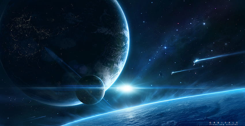 Universe, Space, Planet, Satellite HD wallpaper