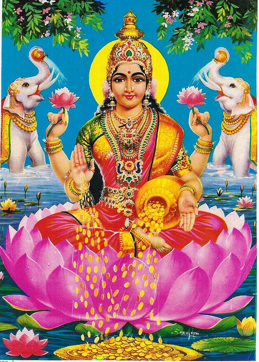 Goddess Lakshmi - -, Laxmi Devi HD phone wallpaper