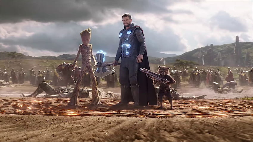 Thor arrive dans la scène Wakanda - Avengers Infinity War (2018) Film CLIP ULTRA (1440 X 2560) Fond d'écran HD