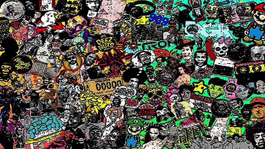 RAP BEATS: Cartoon-Acid-Trip HD-Hintergrundbild