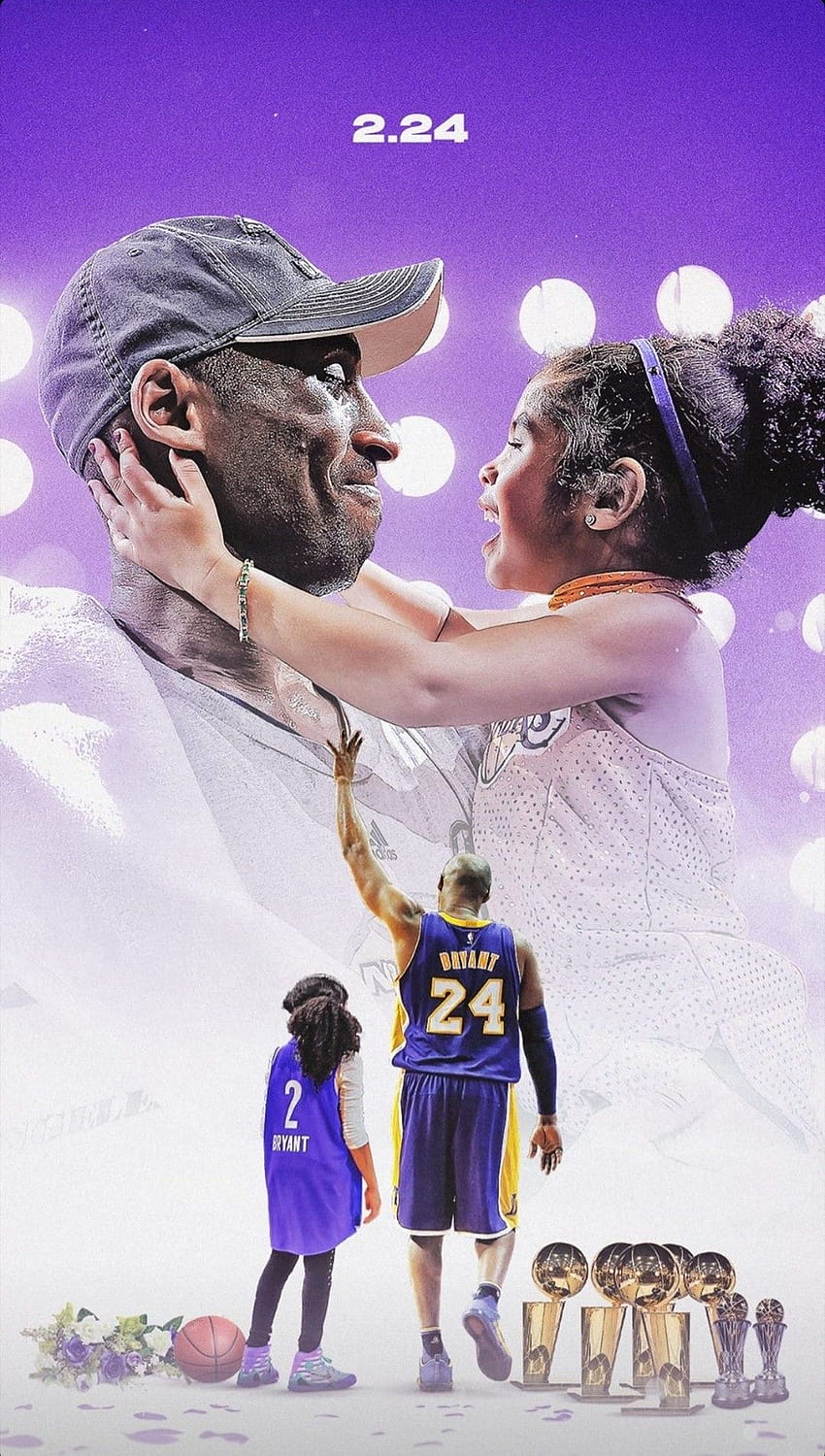 Kobe i Gigi Bryant w 2020 roku. Kobe Bryant, Rip Gigi Tapeta na telefon HD