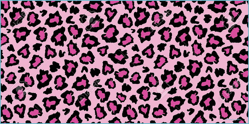 Pink And Black Leopard Skin Fur Print Pattern. Great For Classic HD wallpaper