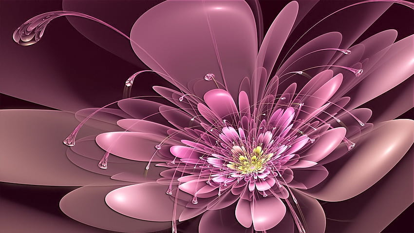Flores Arte Digital Junho Completo [] para seu celular e tablet. Explore o fundo da arte das flores. Fundo de flor de primavera, flor, lótus de néon papel de parede HD