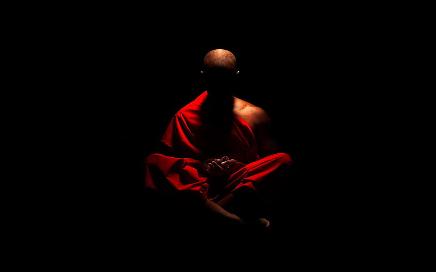 Meditação Budismo monge religião manto zen. papel de parede HD
