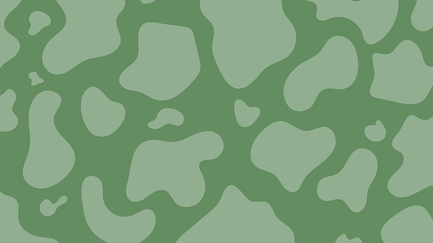 Sage Green Cow Print Aesthetic Pattern Sage Green • For You, 2048X1152