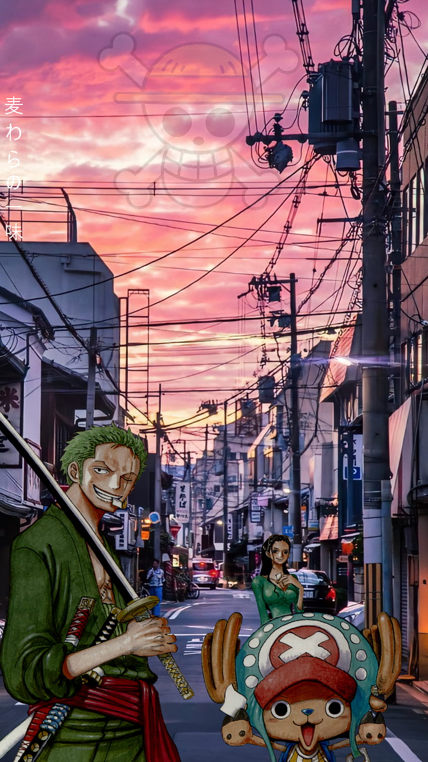 Calle de una pieza. Manga animado de una pieza, Zoro, Hypebeast, One Piece Galaxy fondo de pantalla del teléfono