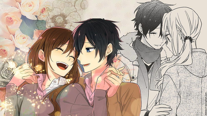 🍊 [📚] Anime : Horimiya [🎭] Character : Hori Kyouko and Izumi Miyamura  [🎨] Pic from : 🌰🥐☕🍩🐿️🦝 ホリミヤ #anime #animeicons #animecaps…