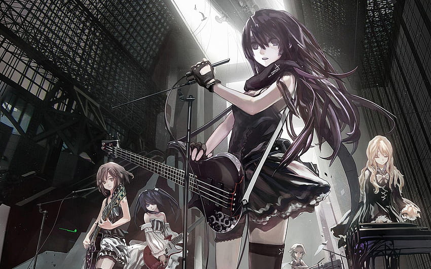 Rock Band Anime Girls , Anime Punk Girl HD wallpaper | Pxfuel